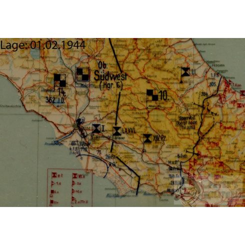 Fallschirmjäger halálozási értesítő - Kréta felvarró 