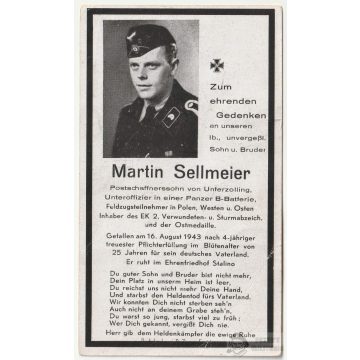 Panzerbeobachtungs-Batterie halálozási értesítő