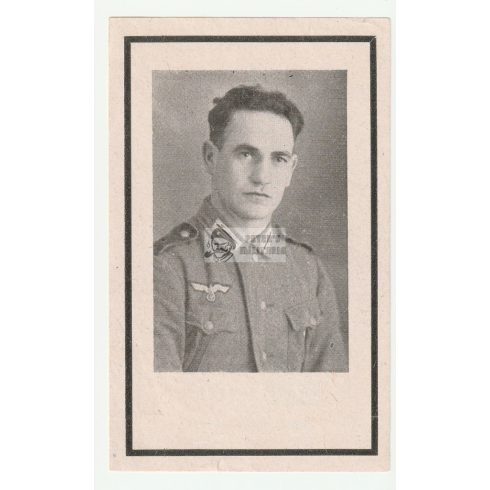 Death card (HUN) - Karl Manhartseder / in Hungary