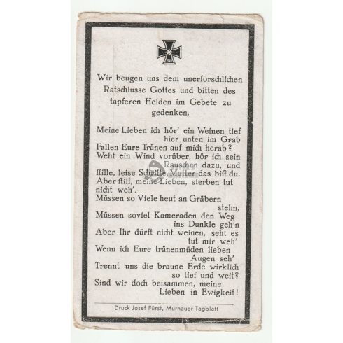 Halálozási értesítő (HUN) - Kaspar Gut / Kelet-Magyarország