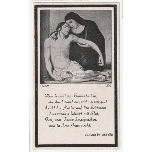 Death card (HUN) - Eduard Rief / Easter-hungarian military hospital