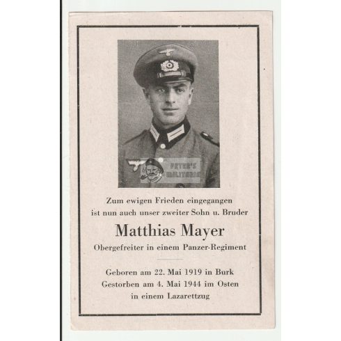 Death card (HUN) - Matthias Mayer / Szolnok