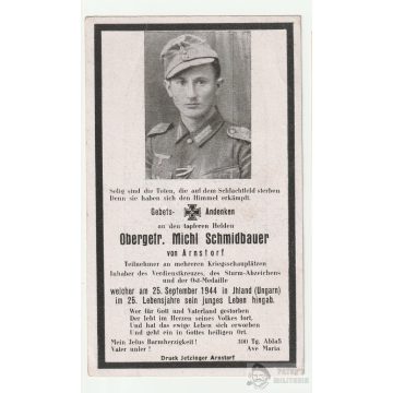 Halálozási értesítő (HUN) - Michael Schmidbauer / Vadad