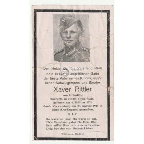 Death card (HUN) - Xaver Rittler / Gyergyóditró