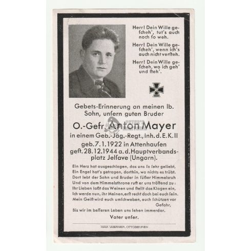 Death card (HUN) - Anton Mayer / Jolsva