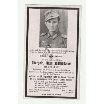   Halálozási értesítő (HUN) - Schmidbauer - Vadad, Maros megye