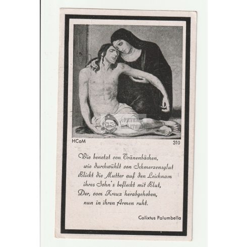 Halálozási értesítő (HUN) - Schmidbauer - Vadad, Maros megye