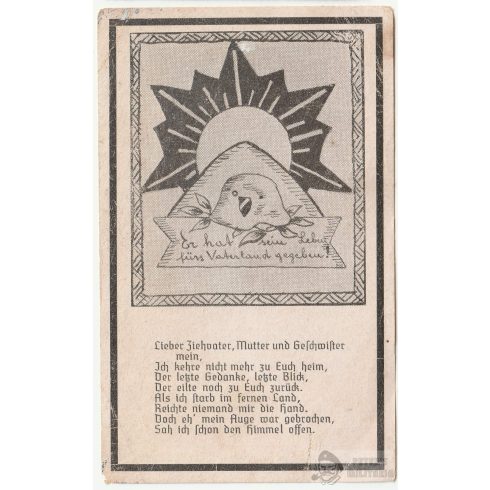 Halálozási értesítő (HUN) - Johann Wimmer - Esztergom 